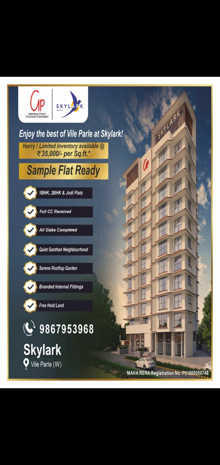 2BHK Flat for Sale in Vile Parle West