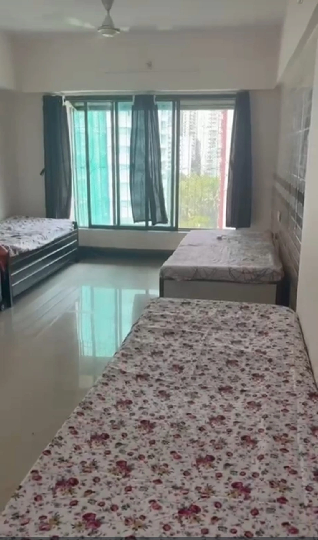 Double Sharing Room Boys only Flat for PG in Ahimsa Heights , Malad West