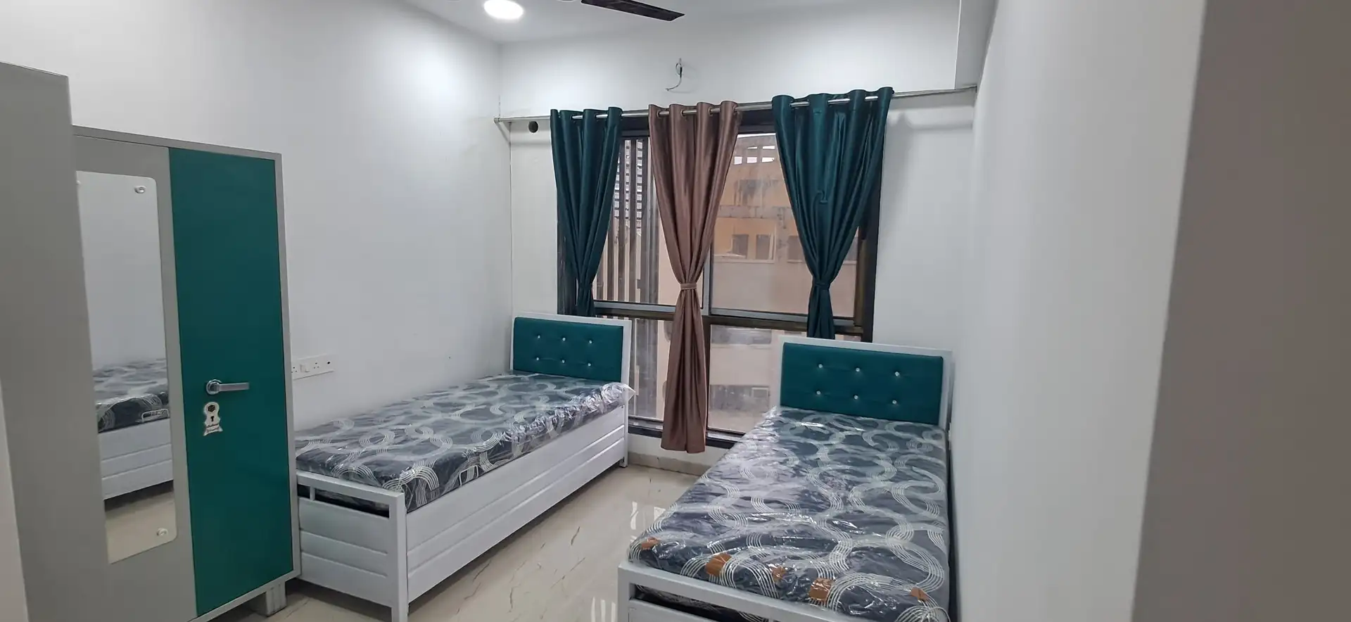 Double Sharing Room Boys only Flat for PG in Nemi Bhavan, Goregaon West