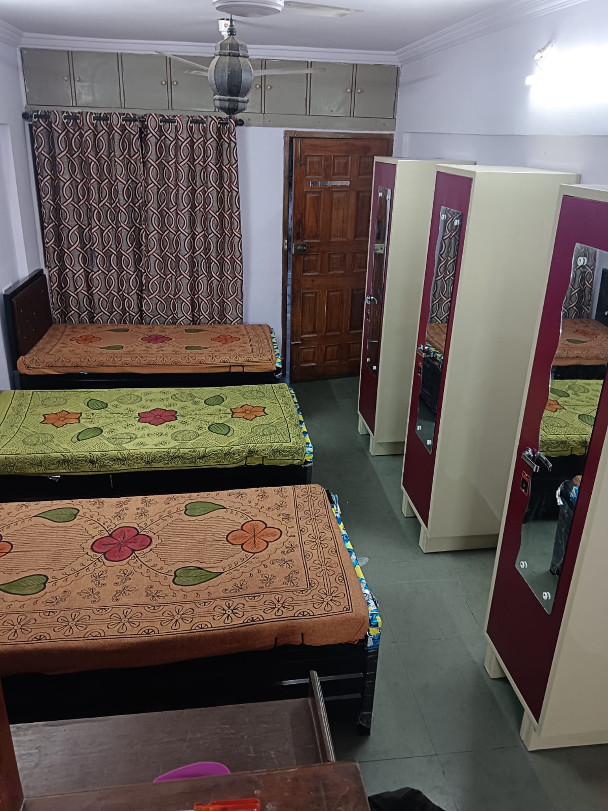 Triple Sharing Room - Boys only PG in Unnat Nagar row house, Goregaon West